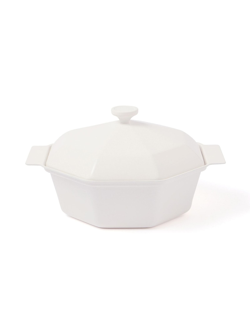 Francfranc ダイヤ 軽量 クッキングポット 25cm ホワイト フランフラン 食器・調理器具・キッチン用品 鍋・フライパン ホワイト【送料無料】