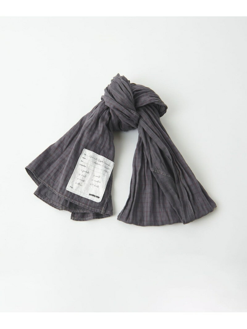 【SALE／50%OFF】monkey time BEAUTY&YOUTH UNITED ARROWS ガーメントダイ ダブルガーゼ チェック スカ..