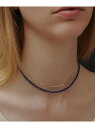 les bon bon les bon bon/lapis choker ネックレス ギフト セットアップセブン アクセサリー・腕時計 チョーカー ブルー【送料...
