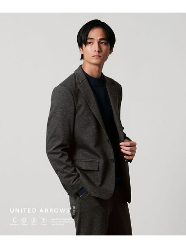 UNITED ARROWS シャークスキン ジャージ UA COZY ウォッシャブル ストレッチ 防しわ ユナイテッドアローズ スーツ・フォーマル スーツジャケット グレー ネイビー【送料無料】