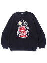 【SALE/30%OFF】XLARGE FLAT DYNAMITE CREWNECK KNIT エクストララージ トップス ニット ブラック ベージュ【RBA_...