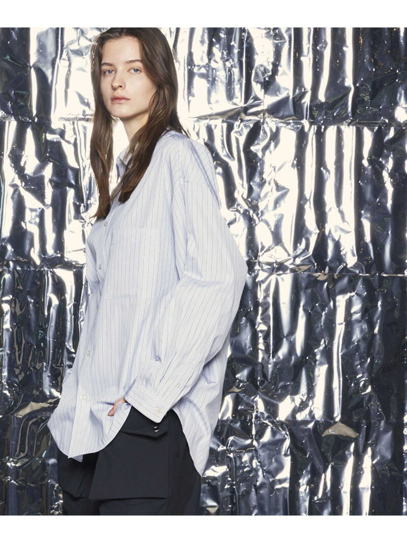 MAISON SPECIAL 【THOMAS MASON】Prime-Over Shirt メゾンスペシャル トップス シャツ・ブラウス グレー ブラック ブルー ネイビー ベージュ ブラウン【送料無料】