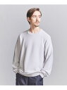 【SALE/70%OFF】BEAUTY&YOUTH UNITED ARROWS パールステッチ フォルム クルーネック ニット ユナイテッドアローズ アウトレット トップス ニット ブラック グレー【RBA_E】【送料無料】