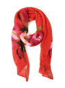 【SALE/30%OFF】Desigual 大きな花柄のスカーフ デシグアル ファッション雑貨 スカーフ・バンダナ オレンジ【RBA_E】【送料無料】