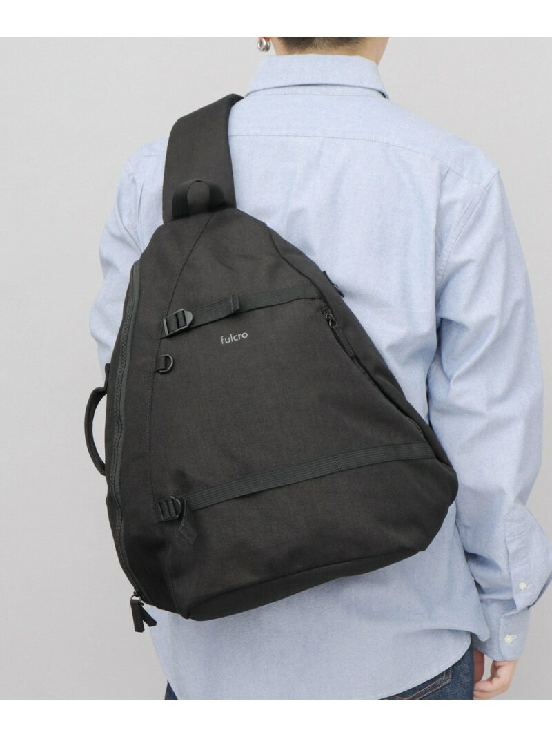 fulcro フルクロ fulcro ボディバッグ スリングバッグ 撥水 A4 斜めがけ 黒 エー.エム.エス. バッグ ボディバッグ・ウエストポーチ ブラック【送料無料】