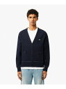 【SALE/40%OFF】LACOSTE スクエアポケットダブルフェイス鹿の子カーディガン ラコステ トップス カーディガン ホワイト【RBA_E】【送料無料】