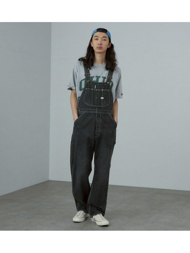 Lee Lee DUNGAREESオーバーオールパンツ/デニム セットアップ可【ユニセックス】 エドウインオンラインモール オールインワン・オーバーオール オーバーオール・サロペット ブラック ブルー【送料無料】
