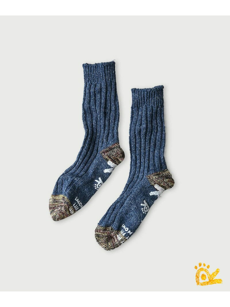 45R 【WEB限定】ONEONE 宝物のウール紡ローゲージ靴下(トップ) フォーティファイブアール 靴下・レッグウェア 靴下 ブルー【送料無料】