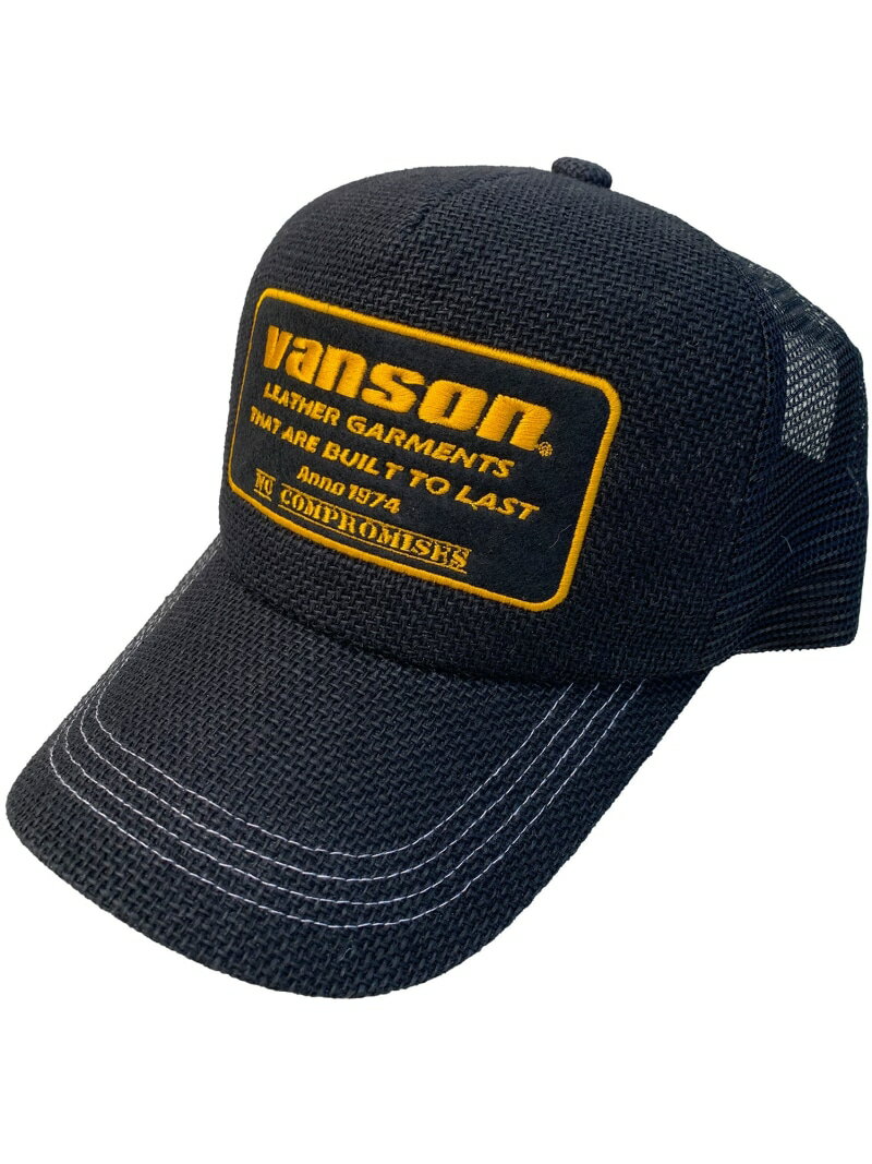 Vanson Leathers MESH CAP バンソンレザーズ 帽子 キャップ ブラック【送料無料】