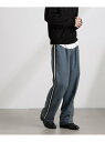 【SALE/5%OFF】NANO universe NORMANBROS/NORMANBROS別注 トラックパンツ ナノユニバース パンツ その他のパンツ グレー ブラック ブルー【RBA_E】【送料無料】(4)