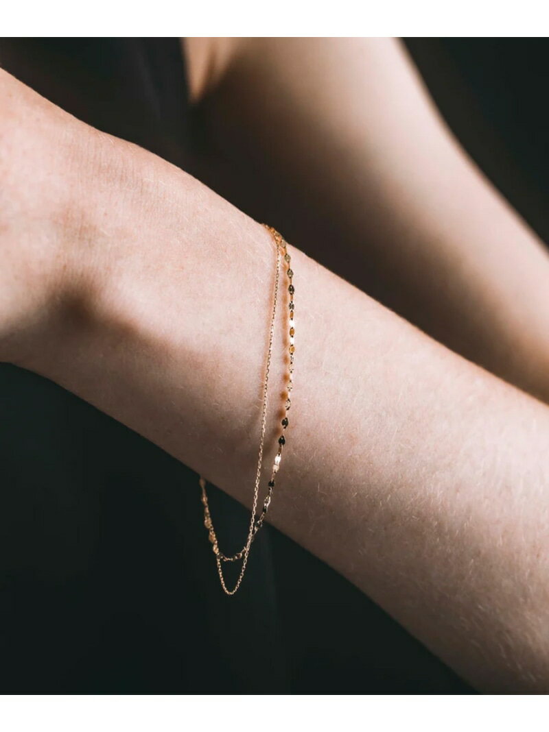 les bon bon les bon bon/2 tone bracelet 10金 10K K10 ブレスレット 日本製 ルボンボン ギフト セットアップセブン アクセサリー・腕時計 ブレスレット・バングル ゴールド【送料無料】