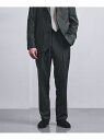 UNITED ARROWS MARLANE 1プリーツ スラックス R-MODEL ユナイテッドアローズ スーツ・フォーマル スーツパンツ グリーン【送料無料】