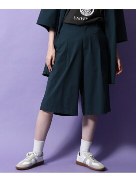 【SALE／50%OFF】re_k by JUNRED re_k by JUNRED / 1タックワイドナイロンショーツ ジュンレッド パンツ/ジーンズ パンツその他 グリーン【RBA_E】