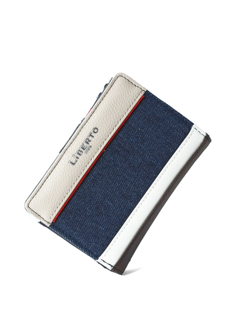【SALE/8%OFF】LiBERTO EDWIN LiBERTO EDWIN 財布 メンズ デニム 二つ折り 切替え カジュアル マルカワ 財布・ポーチ・ケー...