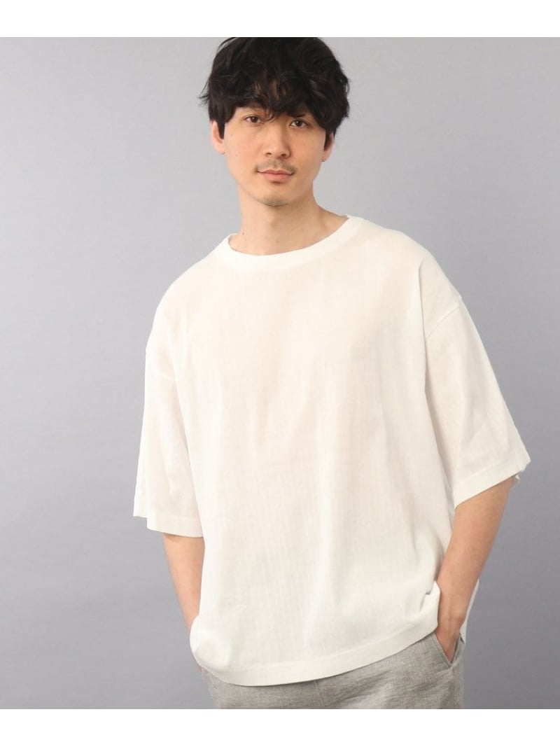 TAKEO KIKUCHI 【ビワコットン】 ビッグTシャツ タケオキクチ インナー・ルームウェア パジャマ ホワイト グレー ブラック ネイビー【先行予約】*【送料無料】