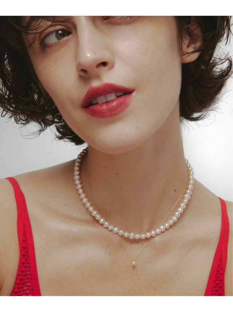 les bon bon les bon bon/(U)glow pearl necklace BOB387 セットアップセブン アクセサリー・腕時計 ネックレス ホワイト【送料無料】