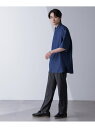 【SALE/40%OFF】NANO universe WEB限定/ライトデニムリラックスシャツ 半袖 ナノユニバース トップス シャツ・ブラウス ブルー【RBA...