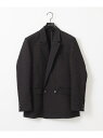 【SALE/50%OFF】MICHEL KLEIN HOMME 【セットアップ】ジャガードダブルジャケット ミッシェルクランオム ジャケット・アウター テーラードジャケット・ブレザー ブラック【RBA_E】【送料無料】