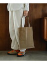 KATHARINE HAMNETT LONDON KATHARINE HAMNETT LONDON/(U)STITCHED COMBI TOTE リバースプロジェクトストア バッグ トートバッグ ベージュ ブラック【送料無料】