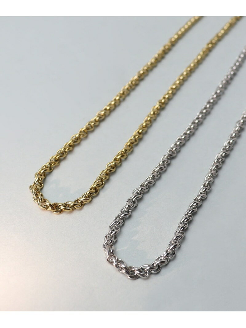 ieLS 「ieLS」ステンレス デザインチェーンネックレス クークロワッサン アクセサリー・腕時計 ネックレス ゴールド シルバー【送料無料】