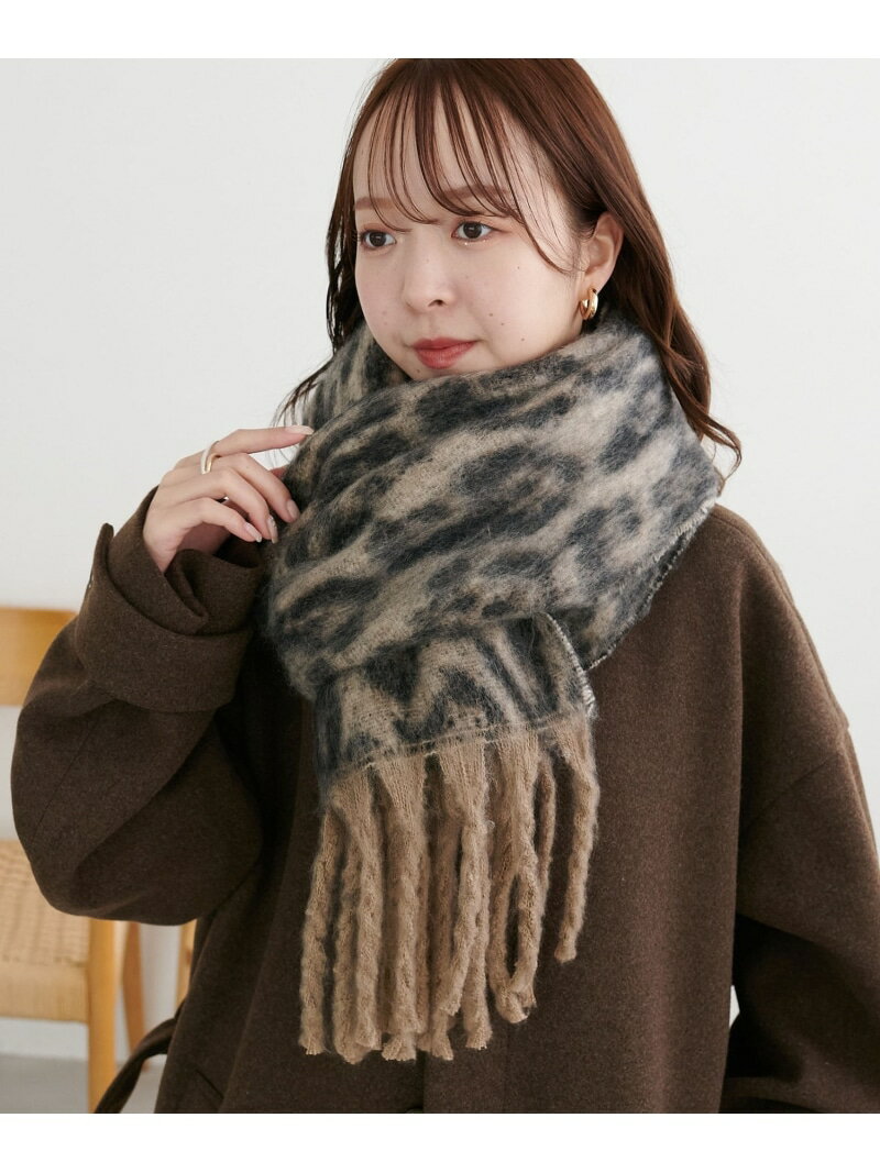 Discoat 【ユニセックス】アニマル柄マフラー ディスコート ファッション雑貨 マフラー・ストール・ネ..