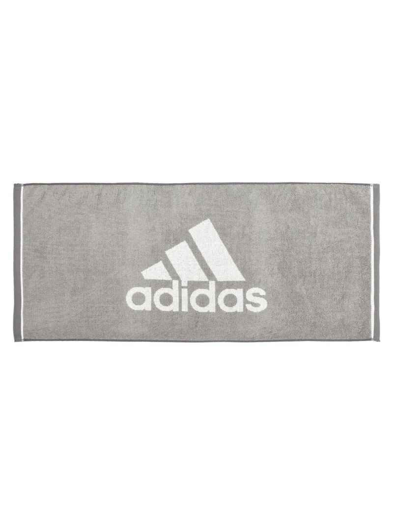 adidas adidas フェイスタオル インターモードカワベ ファッション雑貨 ハンカチ・ハンドタオル グレー