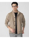 【SALE/75%OFF】SHIPS MEN SHIPS: TEXBRID(R) スタンド リブブルゾン シップス トップス カーディガン ネイビー ブルー ブ...