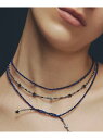 les bon bon les bon bon/celeste noir choker BOB522 セットアップセブン アクセサリー・腕時計 チョーカー ブラ...