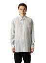【SALE/30%OFF】ATTACHMENT ストライプレノクロス オーバーサイズシャツL/S アタッチメント トップス シャツ・ブラウス ブラック グレー【RBA_E】【送料無料】