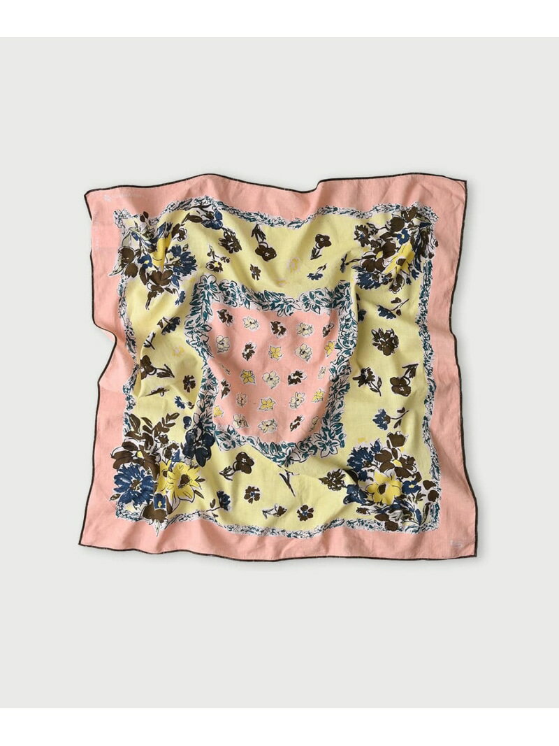 45R インドカディの花束ビッグバンダナ フォーティファイブアール ファッション雑貨 スカーフ・バンダ..