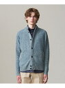 【SALE/20%OFF】J.PRESS 【Cash Lamb's Wool】ハイネックケーブルカーディガンニット ジェイプレス トップス カーディガン グリー...
