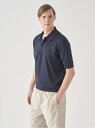 JOHN SMEDLEY 半袖コットンニットクラシックポロシャツ | ISIS | 30G EASY FIT ジョンスメドレー トップス ニット ネイビー【送料無料】(4)
