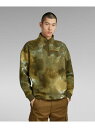 【SALE/50%OFF】G-Star RAW 【公式ショップ】FLEECE HALF ZIP LOOSE SWEATER/ハーフジップカモフラージュフリースブ...