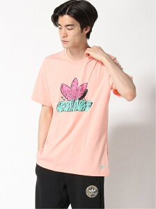 【SALE／50%OFF】adidas Originals ファニー Dino Tシャツ / アディダスオリジナルス アディダス トップス カットソー・Tシャツ ピンク ネイビー ホワイト【RBA_E】