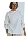 1PIU1UGUALE3 RELAX 1PIU1UGUALE3 RELAX ピグメント刺繍ロゴロングTシャツ シフォン トップス カットソー・Tシャツ ベージュ ホワイト ブラック ネイビー【送料無料】
