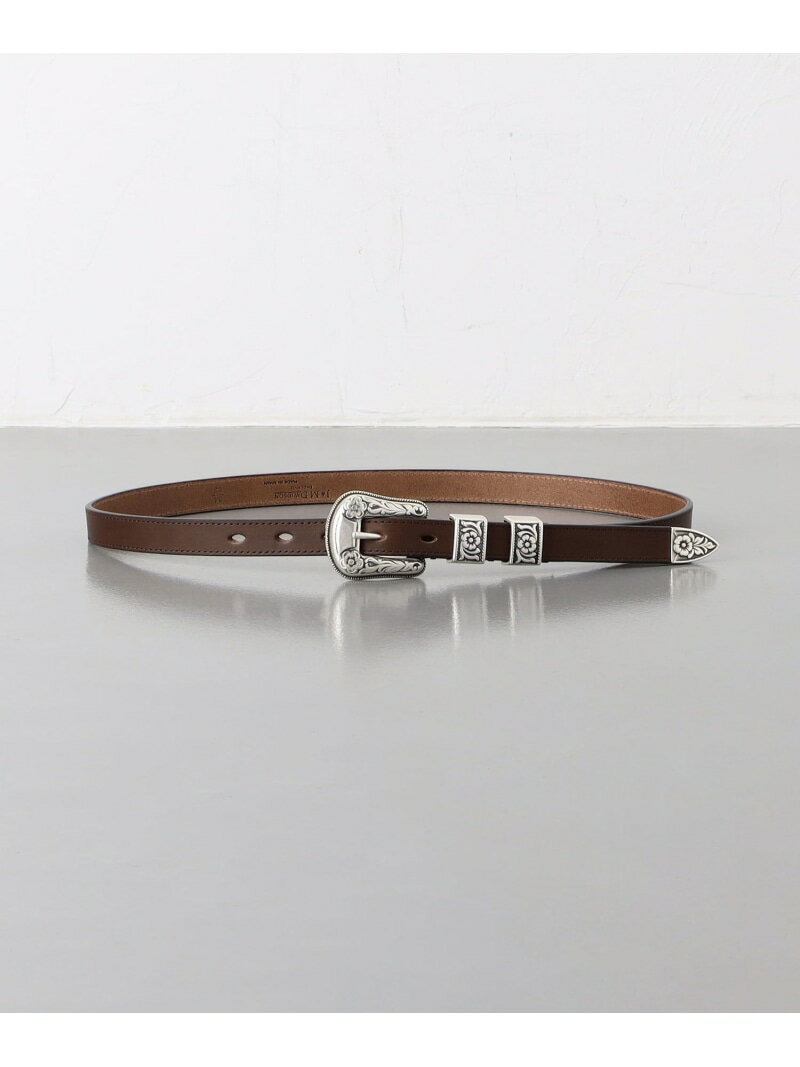 ジェイ＆エム デヴィッドソン UNITED ARROWS ＜J&M DAVIDSON＞ WESTERN BUCKLE 20MM/ウェスタン バックル ベルト 20MM ユナイテッドアローズ ファッション雑貨 ベルト ブラウン ブラック【送料無料】