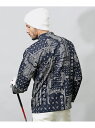 DIVINER GOLF ペイズリー柄ストレッチモックネックロンT ディバイナーゴルフ スポーツ・アウトドア用品 ゴルフグッズ ブラック ネイビー【送料無料】(4)
