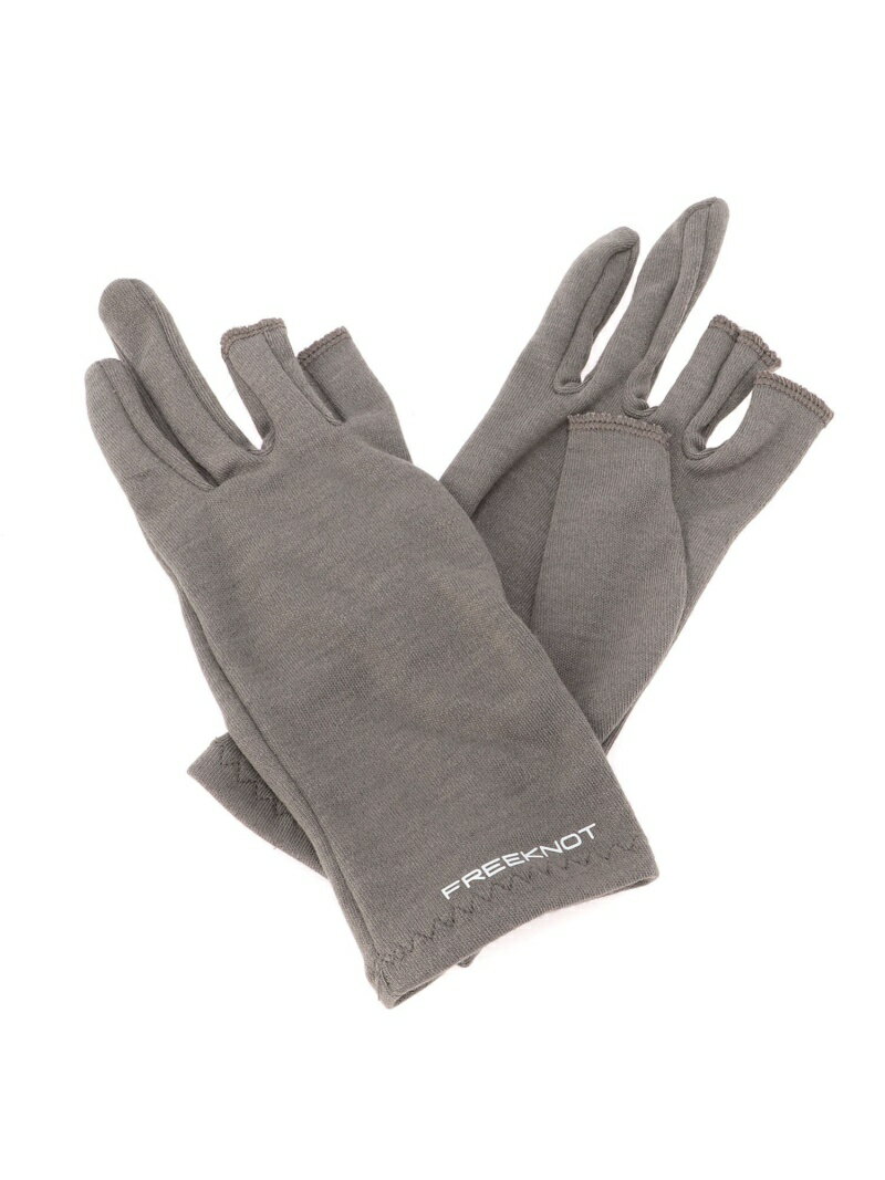 FREEKNOT (M)レイヤーテック インナーグローブ 3本カット フリーノット ファッション雑貨 手袋 グレー ブラック