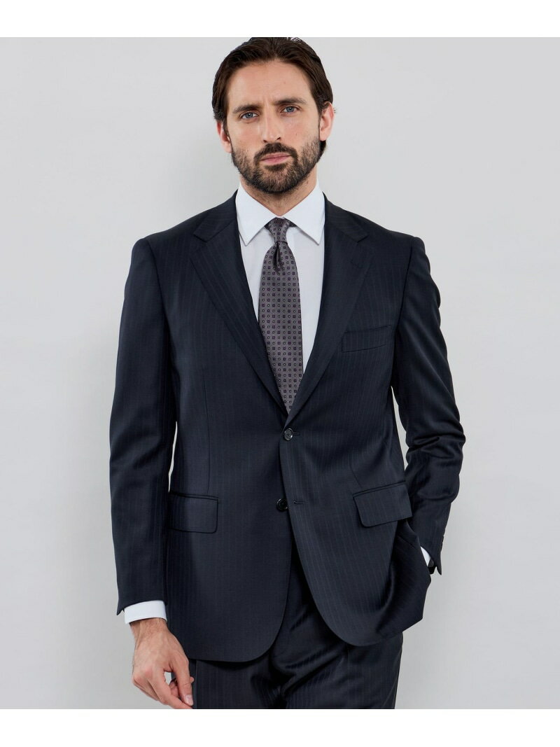 MACKINTOSH LONDON 【OX BRIDGE】【DORMEUIL/ドーメル】シャドーストライプスーツ マッキントッシュ ロンドン スーツ・フォーマル スーツジャケット ネイビー【送料無料】