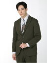 【SALE/58%OFF】TAKA-Q クールマックス/COOL MAX サッカー 2ボタンジャケット カーキ(セットアップ可能) タカキュー スーツ・フォーマ...
