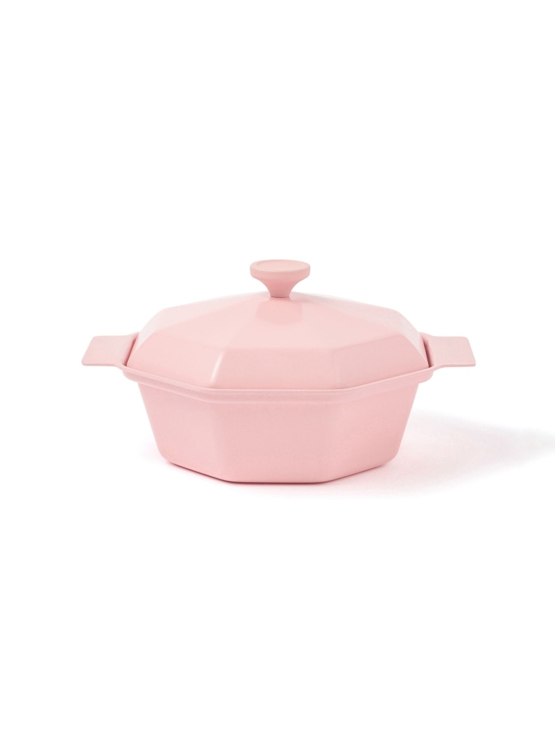 Francfranc ダイヤ 軽量 クッキングポット 21cm ピンク フランフラン 食器・調理器具・キッチン用品 鍋・フライパン ピンク【先行予約】*【送料無料】