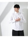 【SALE/50%OFF】NANO universe デイリースマート レギュラーカラーシャツ ナノユニバース トップス シャツ・ブラウス ホワイト ブルー ピンク ブラック【RBA_E】【送料無料】