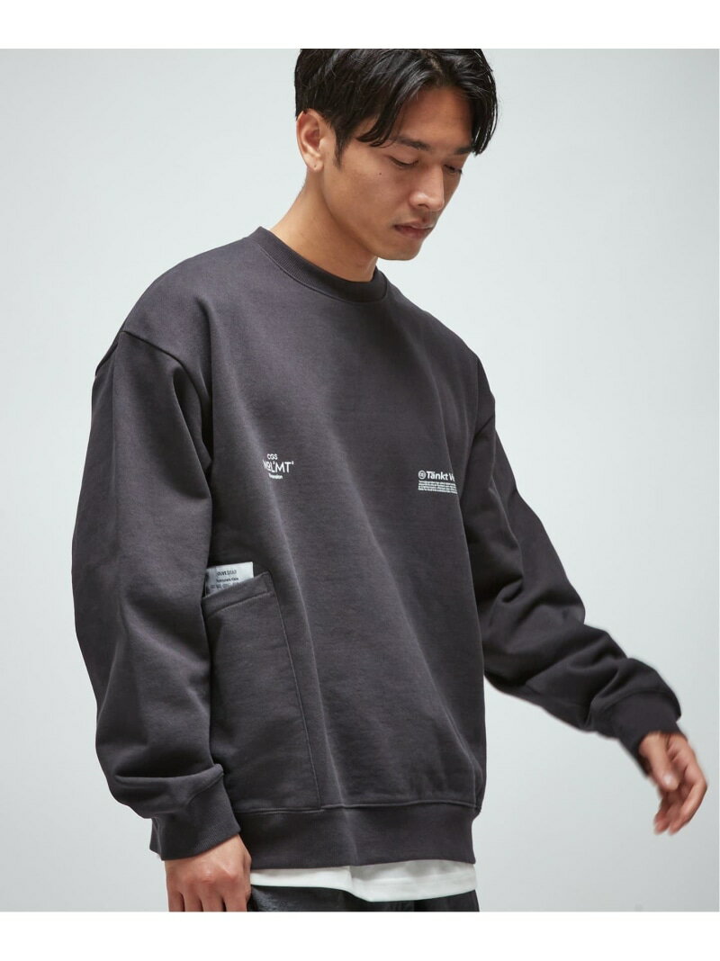 B.C STOCK OLIVEDRAB CARRY ポケット スウェット ベーセーストック トップス スウェット・トレーナー グレー ブラック ホワイト【送料無料】