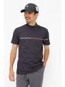 PEARLY GATES ポリエステルストレッチメッシュ半袖モックネックカットソー <ロゴ総柄> パーリーゲイツ トップス その他のトップス【送料無料】