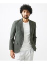 【SALE/40%OFF】MICHEL KLEIN HOMME 【セットアップ】メッシュテーラードジャケット ミッシェルクランオム ジャケット・アウター テーラードジャケット・ブレザー カーキグリーン ブラック【RBA_E】【送料無料】