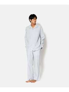 UNDECORATED (U)Organic Cotton Stripe Shirt&Pants アンデコレイテッド インナー・ルームウェア その他のインナー・ルームウェア ブルー ネイビー【送料無料】