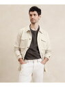 バナナリパブリック 【SALE／40%OFF】BANANA REPUBLIC FACTORY STORE (M)BANANA REPUBLIC FACTORY STORE　　リネンフィールドジャケット バナナ・リパブリック ファクトリーストアー ジャケット・アウター カバーオール・ワークジャケット ホワイト【RBA_E】【送料無料】