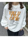 Discoat 【WEB限定】ボーリングロゴビッグスウェット《ユニセックス》 ディスコート トップス カットソー・Tシャツ ネイビー ホワイト【送料無料】