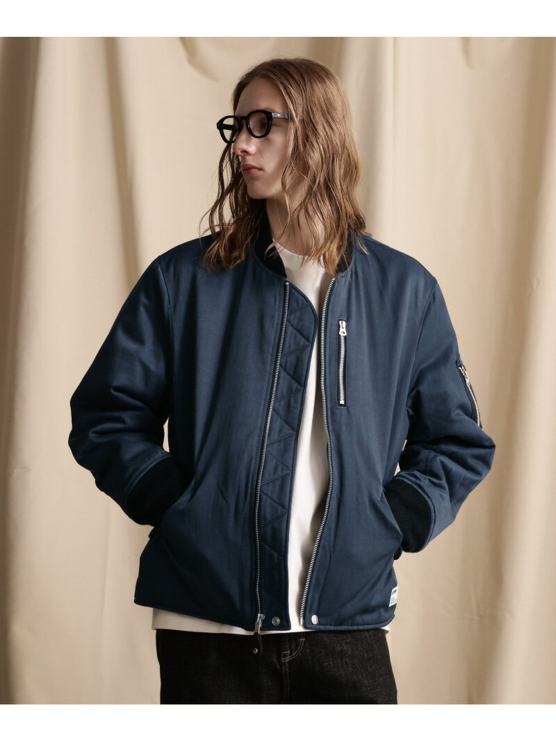 【SALE／30%OFF】Schott NEW STYLE MA-1/ニュースタイル エムエーワン ショット ジャケット・アウター ブルゾン・ジャンパー ネイビー ブラック ゴールド【RBA_E】【送料無料】