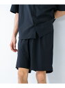 URBAN RESEARCH FREEZY DRAWSTRING SHORTS アーバンリサーチ パンツ その他のパンツ グリーン ブラック【送料無料】